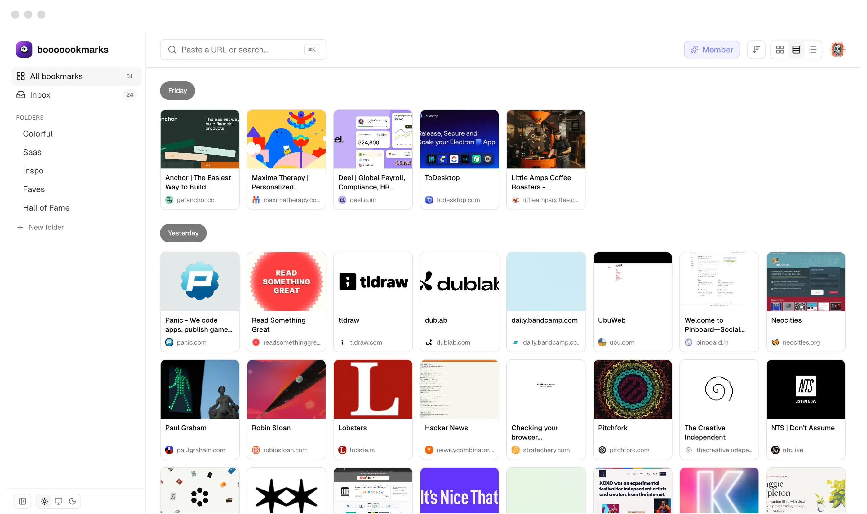 booooookmarks app